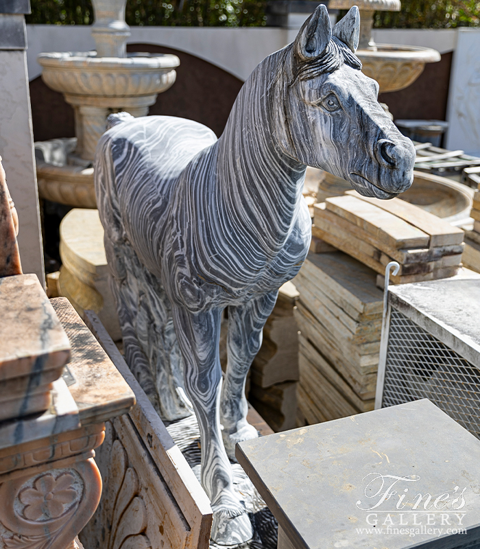 Marble Statues  - Marble Horse - MS-308